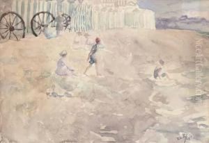 The Sands At Noon by Theodore Casimir Roussel