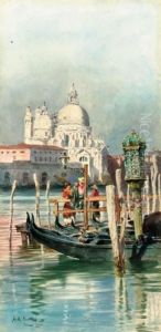 Figures Before Santa Maria Della Salute, Venice