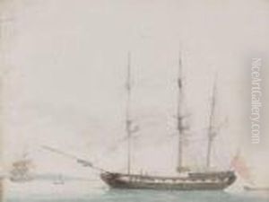 Navire Battant Pavillon Anglais by Joseph Roux