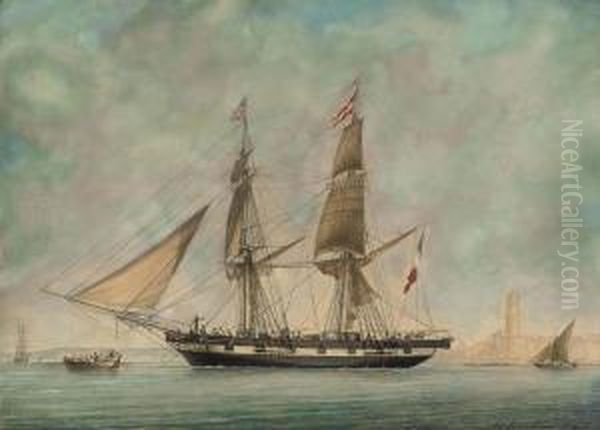 The French Brig
Tiphis
Leaving Marseilles Bound For Guadeloupe, 2 - view 1