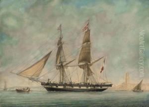 The French Brig 
Tiphis 
 Leaving Marseilles Bound For Guadeloupe, 2