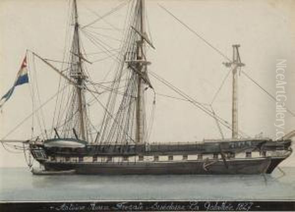 The Swedish Frigate La Galithee 1827 - view 1