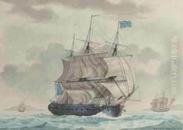 A French Corvette Of 22 Guns In The Mediterranean - view 1