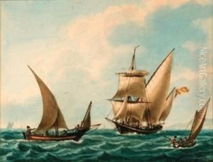 Fore-and-aft Rigged Xebecs In The Mediterranean