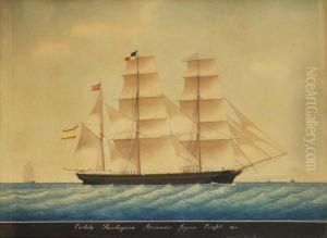 Ritratto Del Veliero Corbeta Samboyana In Navigazione