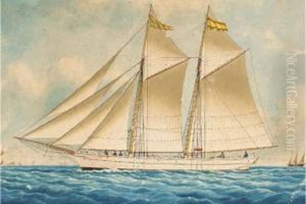 The Spanish Trading Schooner Roberto Heading Into Marseilles - view 1