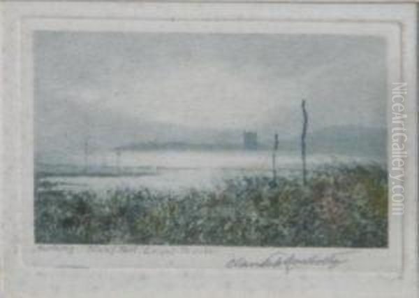 Morning, Rising Mist, Lelant. by Claude Hamilton Rowbotham