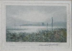 Morning, Rising Mist, Lelant. by Claude Hamilton Rowbotham