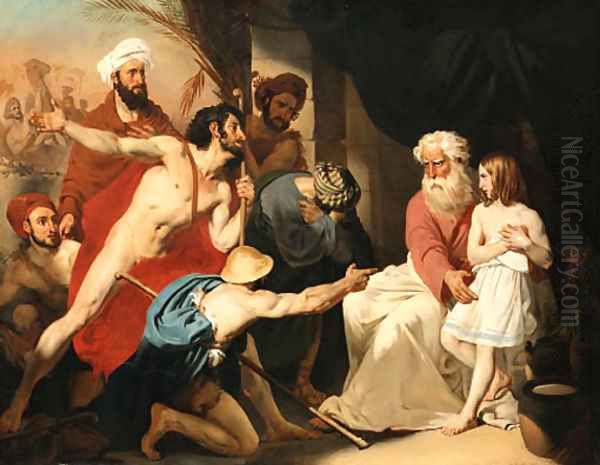 Jacob refusing to deliver Benjamin - view 1