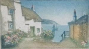 Granny Green's Cottage, St. Mawes. by Claude Hamilton Rowbotham