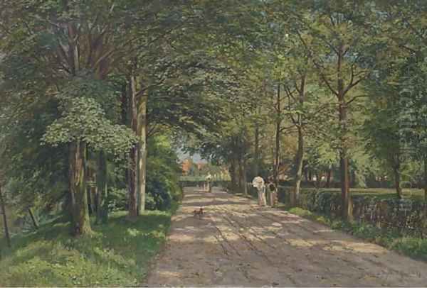 A stroll along a sunlit avenue - view 1