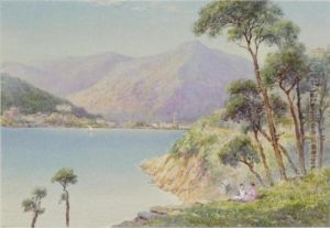 Picnic Overlooking Rapallo; House By An Italian Lake