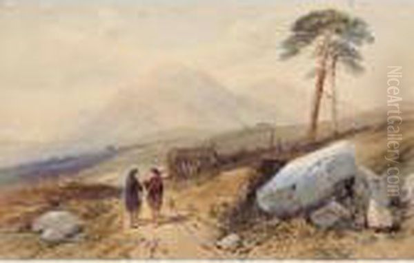 Highlanders On A Mountain Pass - view 1