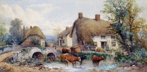 Cattle In The Stream - view 1