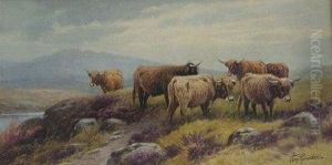 Moorland Cattle. by Thomas, Tom Rowden