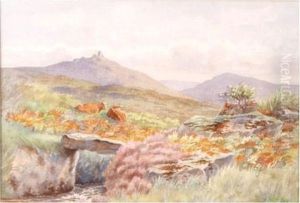 Moorland With Cattle by Thomas, Tom Rowden