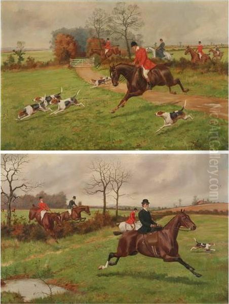 Hunting Scenes: A Pair - view 1