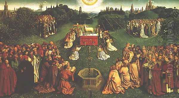 Adoration of the Mystic Lamb (The Ghent Altarpiece) by Jan Van Eyck