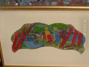 Enfants A Pont-aven by Louis Roy