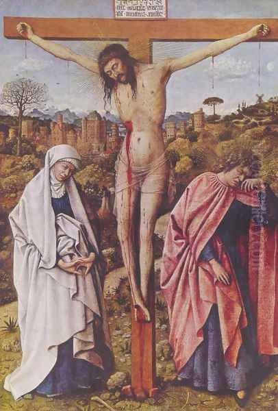 Christ on the cross between Mary and John - view 1