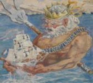 Poseidon by Pierre Roy