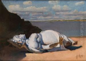 Nu Sur La Plage by Pierre Roy
