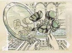 Les Fleurs Au Mirroir by Pierre Roy