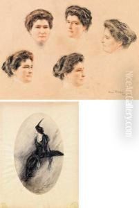 Vorwiegend Mischtechnik Auf Papier Oder Druckgrafik by Henri Royer