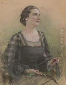 Portrait Of Mrs. Robert B. Noyes by Henri Royer