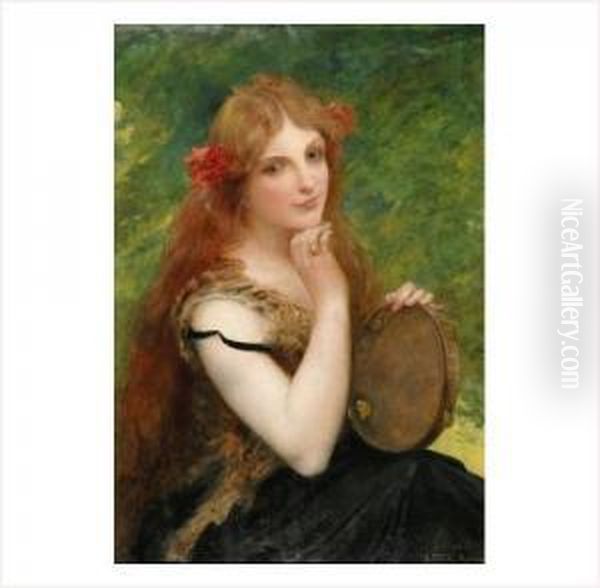Jeune Femme Au Tambourin - view 1