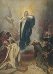 L'apparition A La Vierge by Lionel Noel Royer