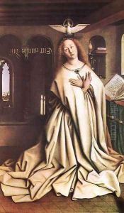 The Ghent Altarpiece- Mary of the Annunciation 1432