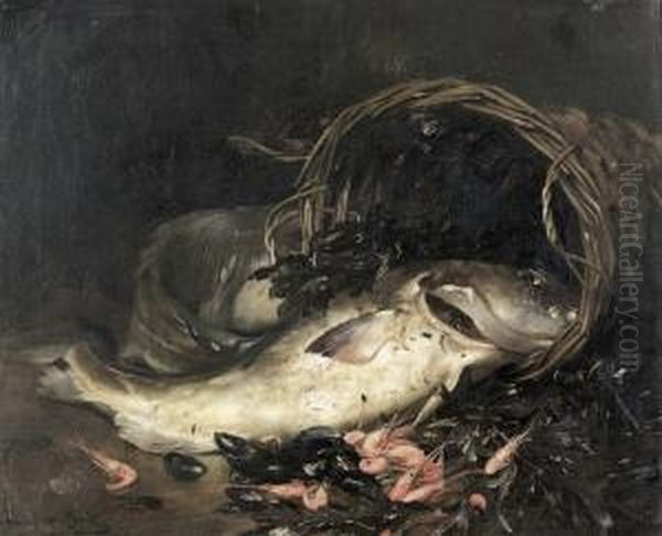 Stillleben Mit Fischen Und Meeresfruchten. - view 1