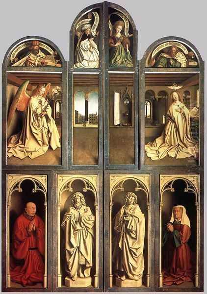 The Ghent Altarpiece (wings closed) 1432 - view 1