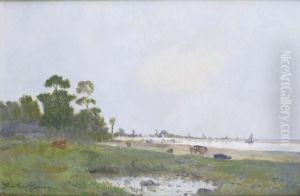 Pturage En Bord De Mer by Jules Rozier