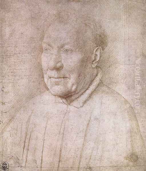 Portrait of Cardinal Albergati c. 1435 - view 1