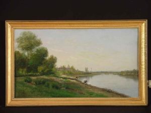 Wascherinnen Am Fluss by Jules Rozier