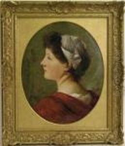 Portrait Einer Jungen Frau by Jules Rozier