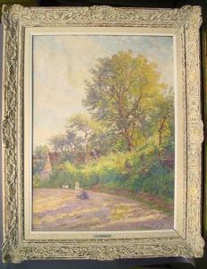 Children At Play On A Country Lane