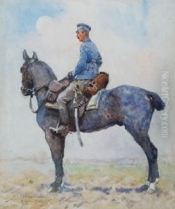 Zolnierz Na Koniu by Zygmunt Rozwadowski
