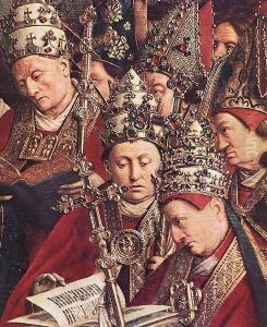 The Ghent Altarpiece- Adoration of the Lamb (detail 8) 1425-29