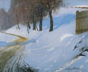 Droga Pod Lasem, Zima by Zygmunt Rozwadowski