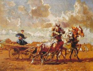 Zaprzeg Czterokonny by Zygmunt Rozwadowski