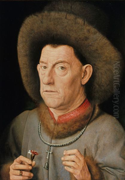 Portrait of a Man with Carnation c. 1435 - view 1