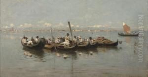 Fishermen On The Venetian Lagoon thumbnail