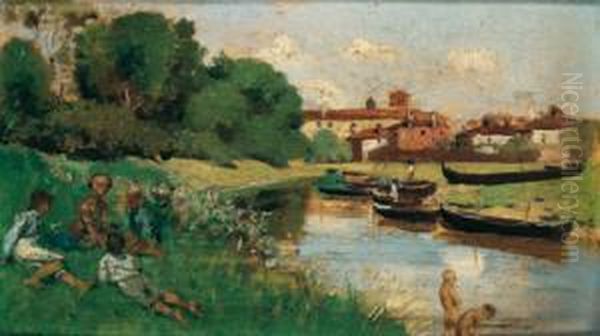 Badende Kinder - view 1