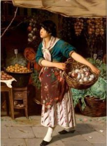 The Little Onion Seller by Franz Leo Ruben