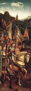 The Ghent Altarpiece The Soldiers Of Christ by Jan Van Eyck