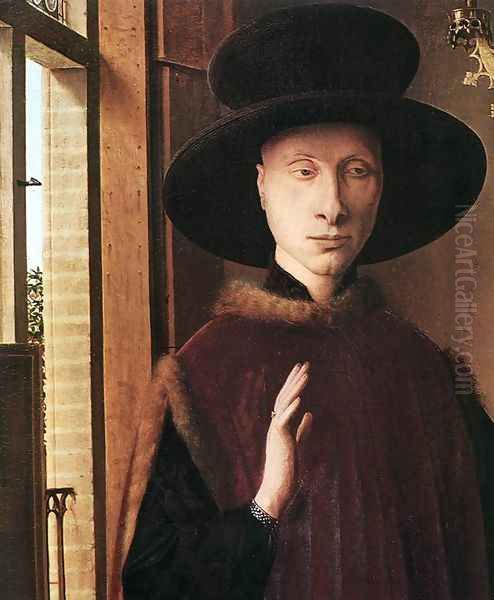 Portrait of Giovanni Arnolfini and his Wife (detail 1) 1434 - view 1