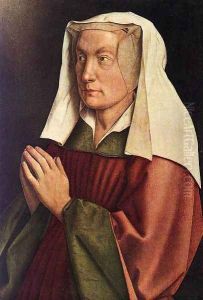 The Ghent Altarpiece- The Donor's Wife (detail) 1432